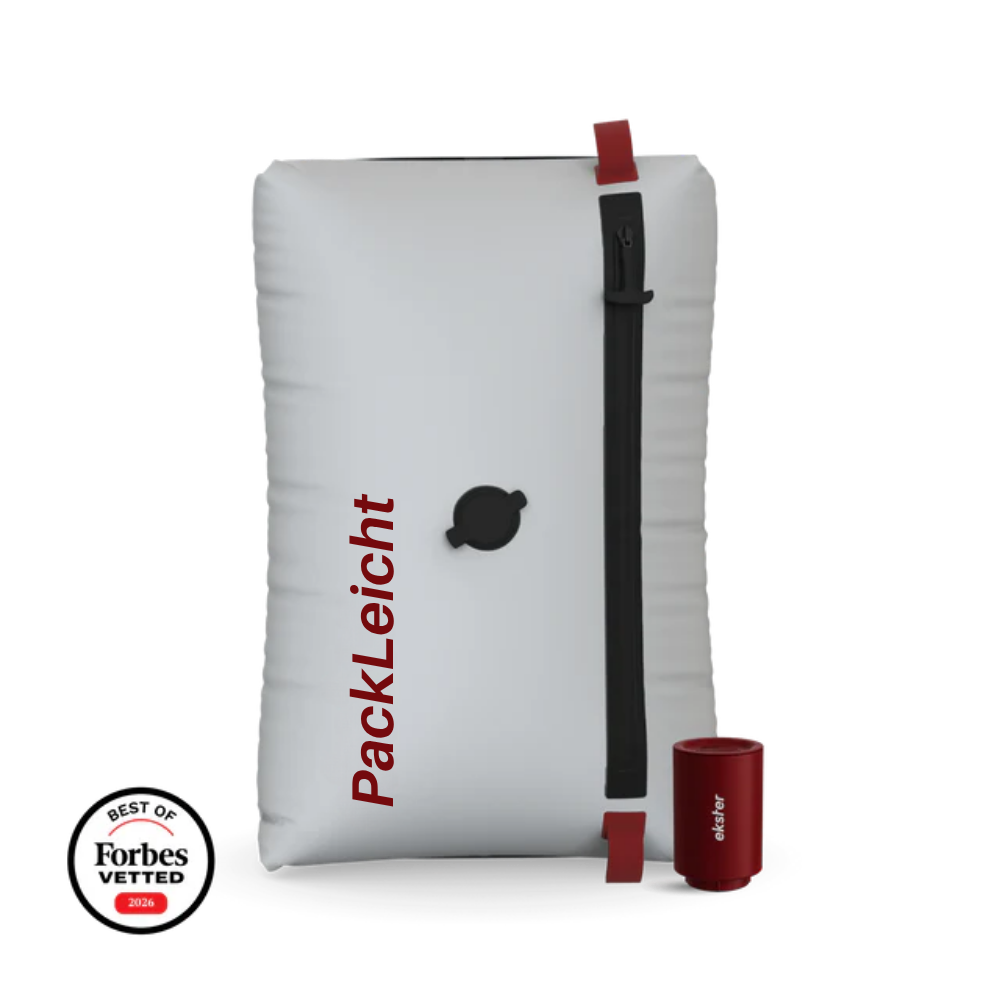PackLeicht Pro – Reise-Vakuumbeutel-Set mit Luftpumpe