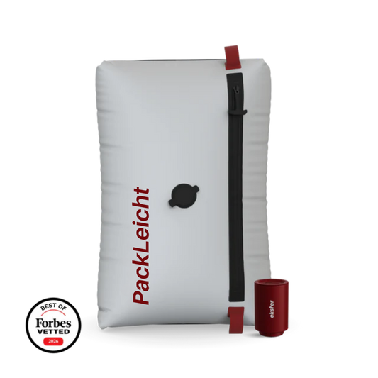 PackLeicht Pro – Reise-Vakuumbeutel-Set mit Luftpumpe