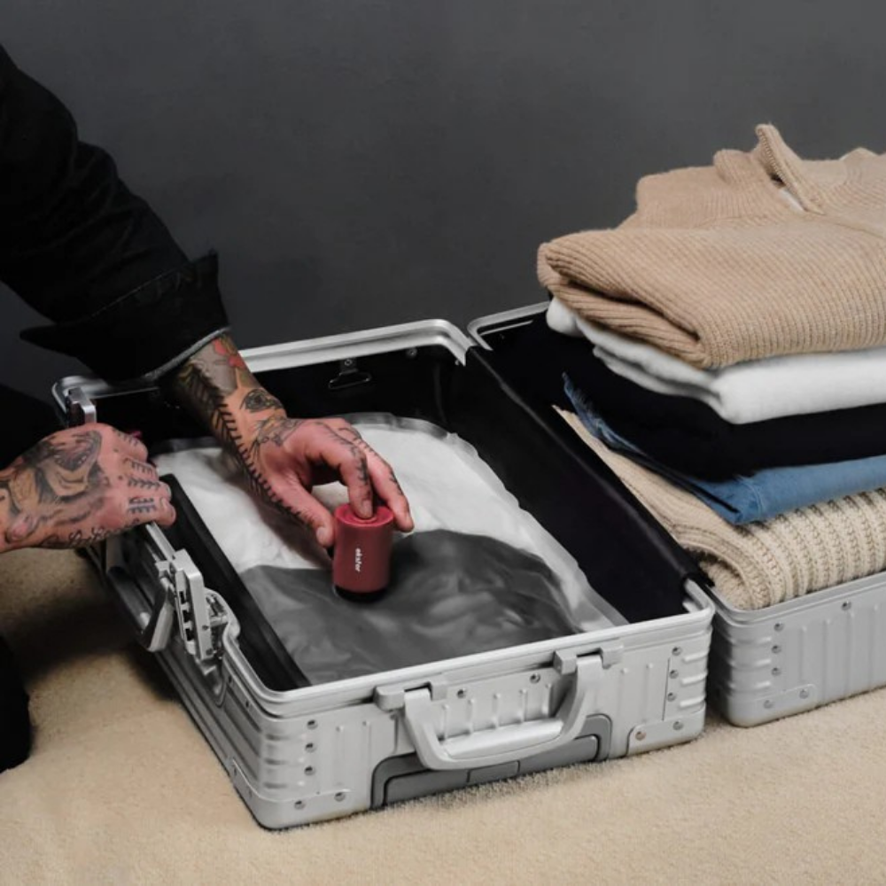 PackLeicht Pro – Reise-Vakuumbeutel-Set mit Luftpumpe