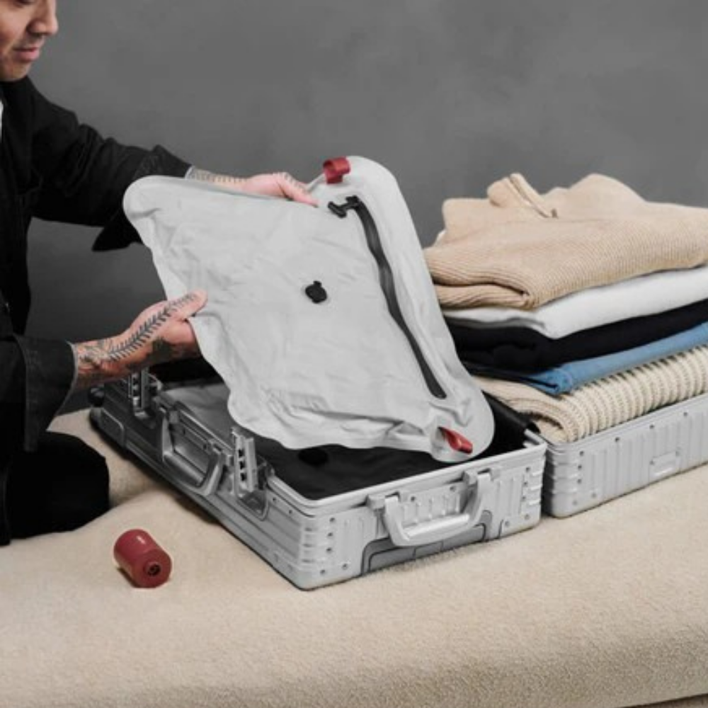 PackLeicht Pro – Reise-Vakuumbeutel-Set mit Luftpumpe
